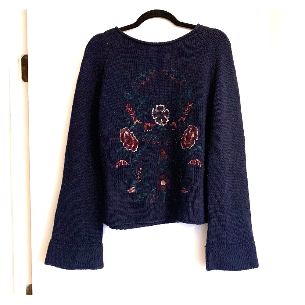 Embroidered sweater